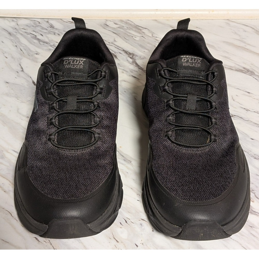 Skechers Men's Black D'Lux Walker 2.0 Walking Shoes Size 11 Extra Wide